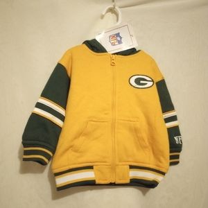 Green Bay Packers hooded coat for child 18 months